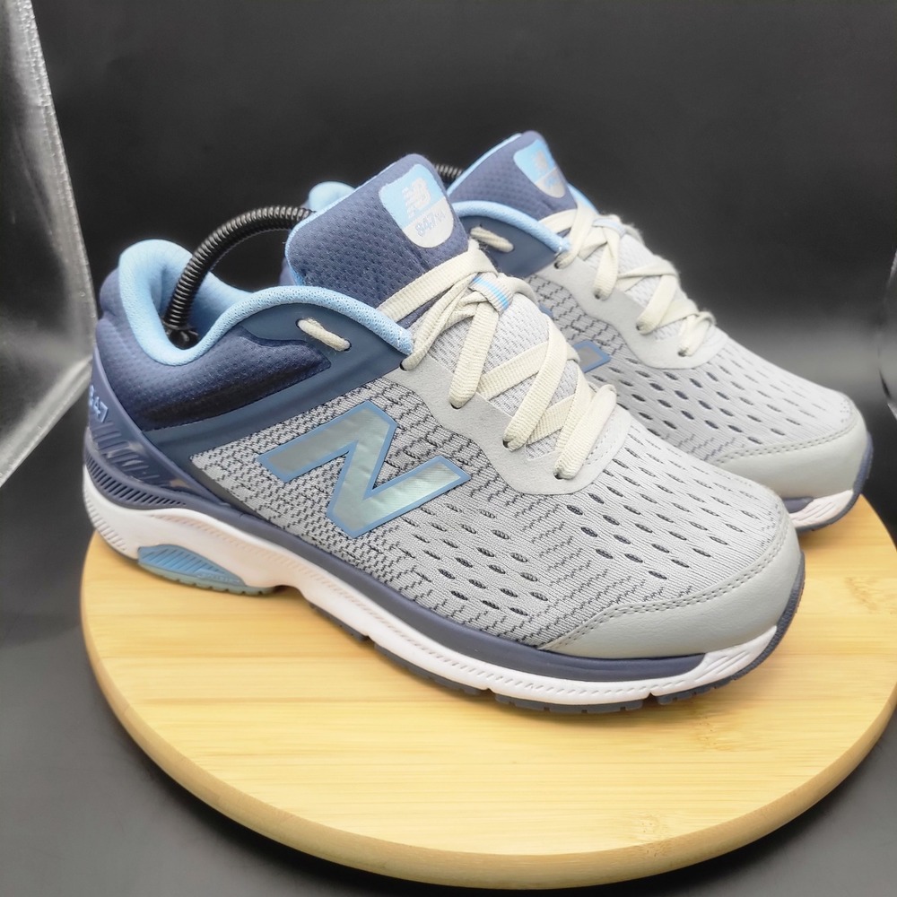 New Balance 847v4 Womens Walking Shoes Grey Blue WW847LG4 Size 10